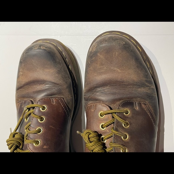 Dr. Martens Brown Leather Oxfords - Picture 10 of 12